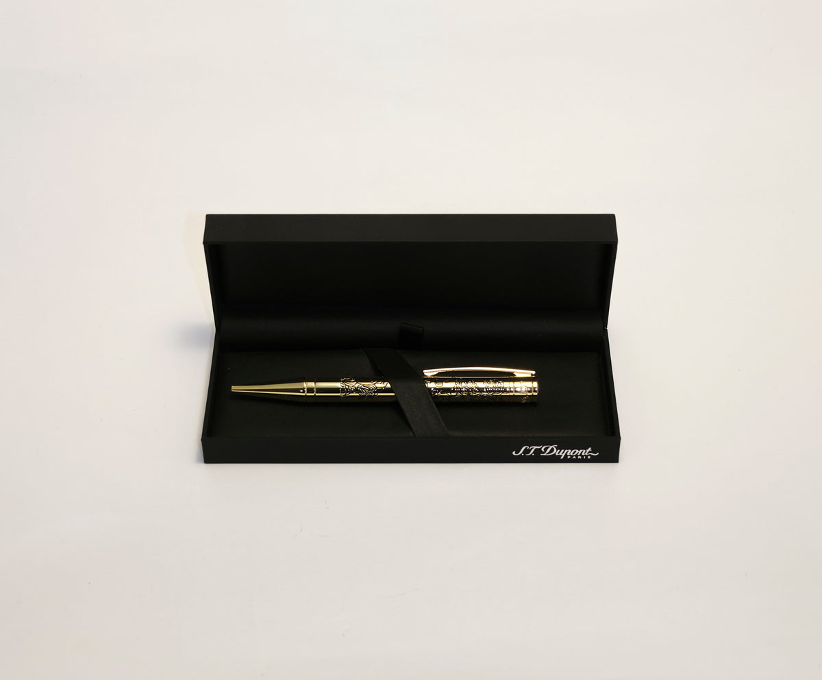 Penna Dupont oro con incisioni