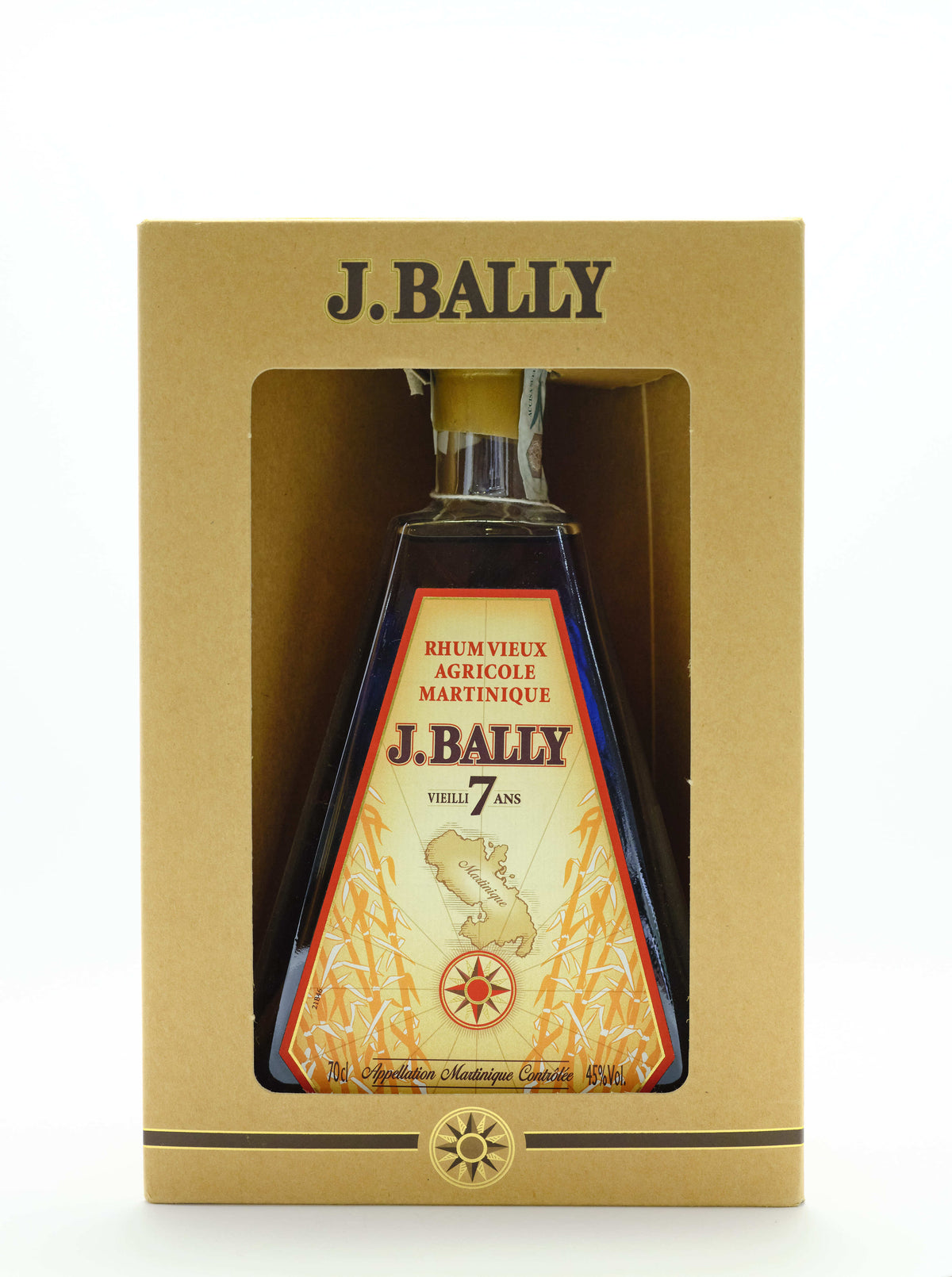 J.BALLY RHUM VIEUX AGRICOLE MARTINIQUE VIEILLI 7 ANS
