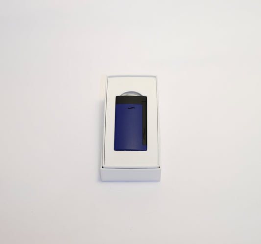 ACCENDINO S.T.DUPONT JET SLIM BLU FINITURE NERO OPACO