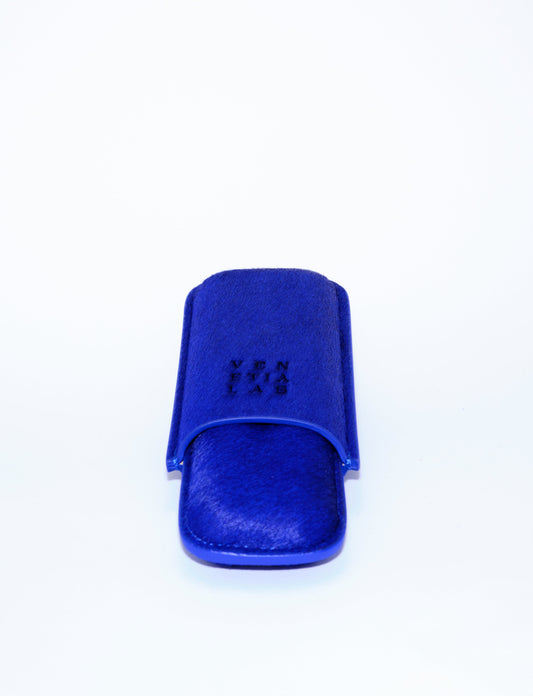 PORTA SIGARI IN CAVALLINO BLU