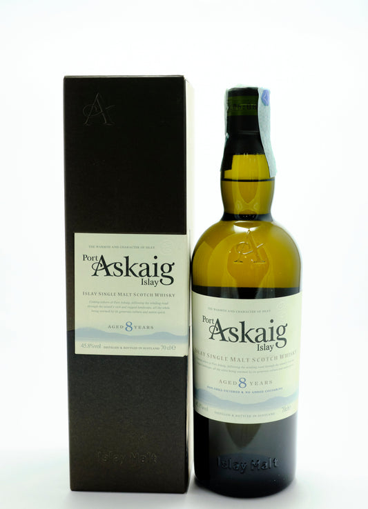 PORT ASKAIG ISLAY SINGLE MALT SCOTCH WHISKY AGED 8 YEARS