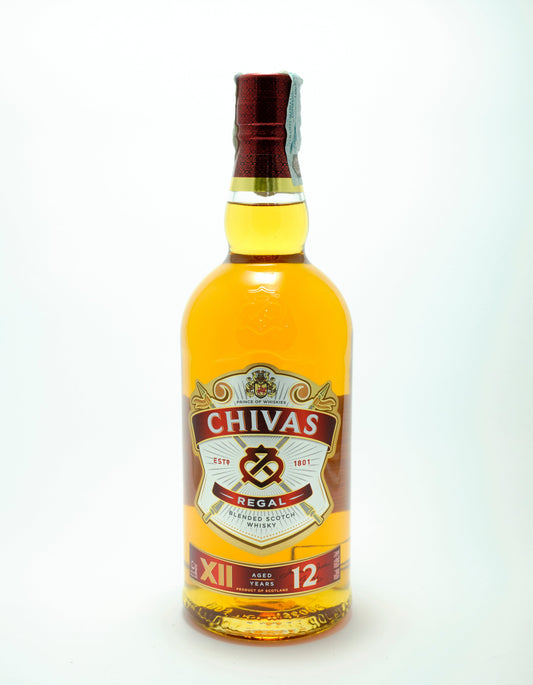 CHIVAS REGAL BLENDED SCOTCH WHISKY 12 YEARS AGED