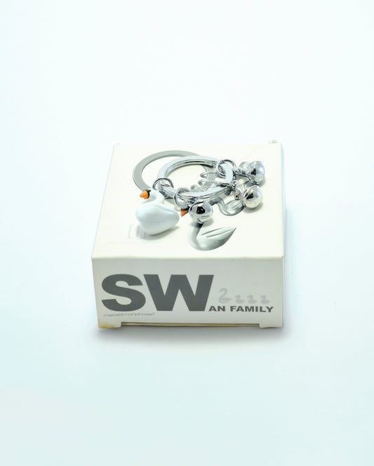 PORTACHIAVI METALMORPHOSE SWAN FAMILY
